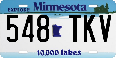 MN license plate 548TKV