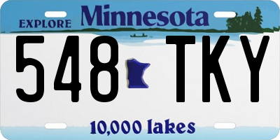 MN license plate 548TKY