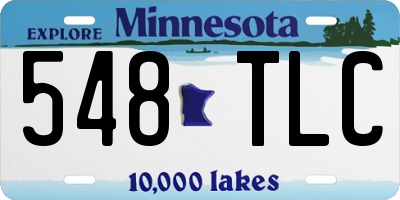 MN license plate 548TLC