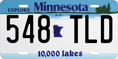 MN license plate 548TLD