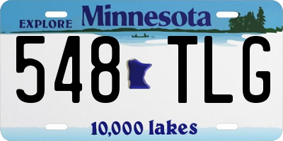 MN license plate 548TLG