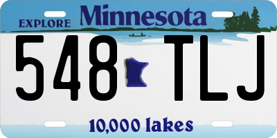 MN license plate 548TLJ