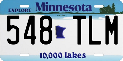 MN license plate 548TLM