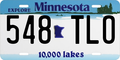 MN license plate 548TLO
