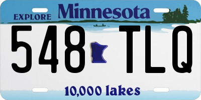 MN license plate 548TLQ