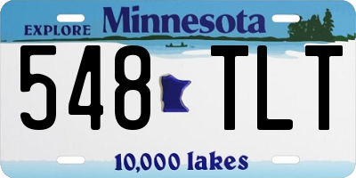 MN license plate 548TLT