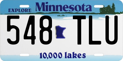 MN license plate 548TLU