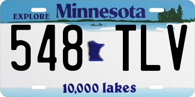 MN license plate 548TLV