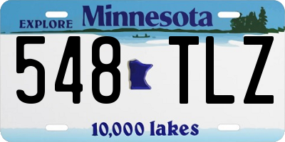 MN license plate 548TLZ