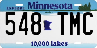 MN license plate 548TMC