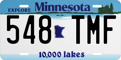 MN license plate 548TMF