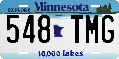 MN license plate 548TMG