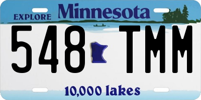 MN license plate 548TMM