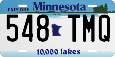 MN license plate 548TMQ