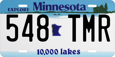 MN license plate 548TMR
