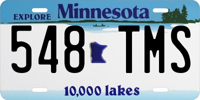 MN license plate 548TMS
