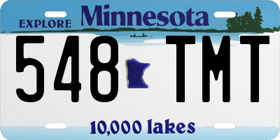 MN license plate 548TMT