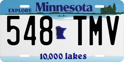 MN license plate 548TMV
