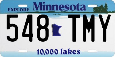 MN license plate 548TMY