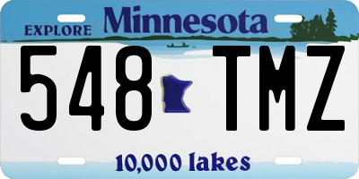 MN license plate 548TMZ