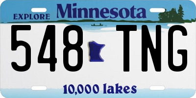 MN license plate 548TNG