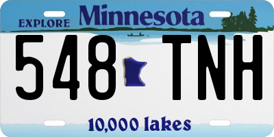 MN license plate 548TNH