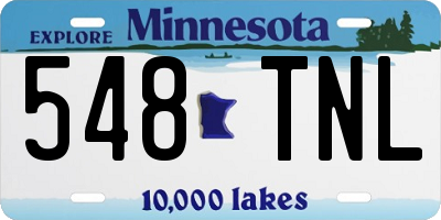 MN license plate 548TNL