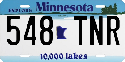 MN license plate 548TNR
