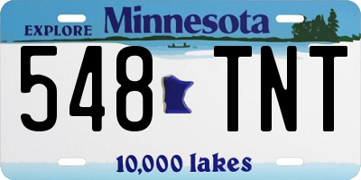 MN license plate 548TNT