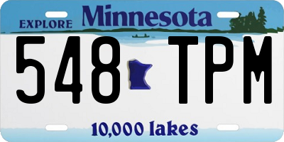MN license plate 548TPM