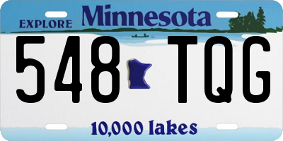 MN license plate 548TQG
