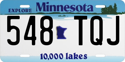 MN license plate 548TQJ