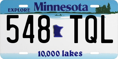 MN license plate 548TQL