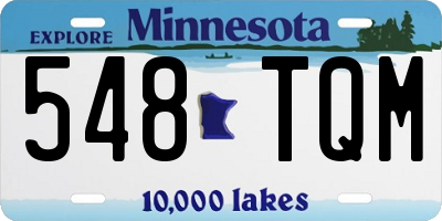 MN license plate 548TQM