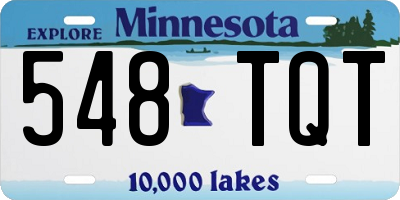 MN license plate 548TQT