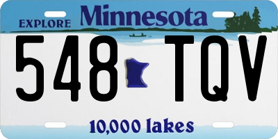 MN license plate 548TQV