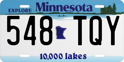 MN license plate 548TQY