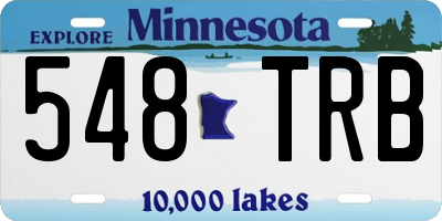 MN license plate 548TRB