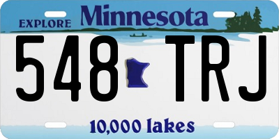 MN license plate 548TRJ