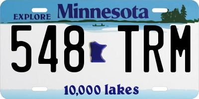 MN license plate 548TRM