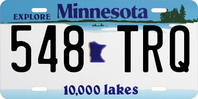 MN license plate 548TRQ