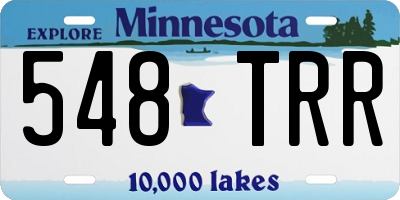 MN license plate 548TRR
