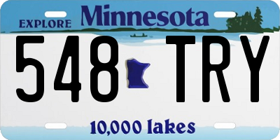 MN license plate 548TRY