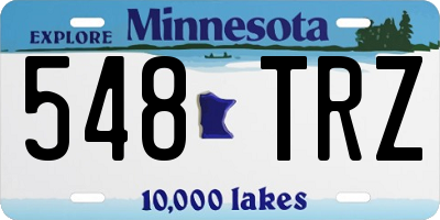 MN license plate 548TRZ