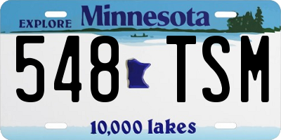 MN license plate 548TSM
