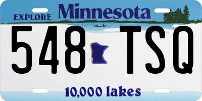 MN license plate 548TSQ