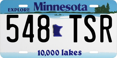MN license plate 548TSR