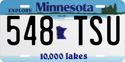 MN license plate 548TSU