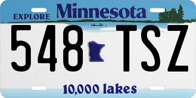 MN license plate 548TSZ