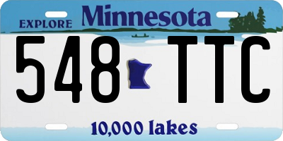 MN license plate 548TTC